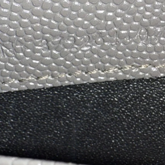 SOLD Yves Saint Laurent Gray Leather Clutch - Picture 9 of 14